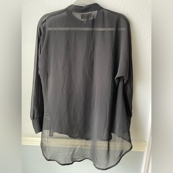 !jeans by buffalo black sheer/ semi transparent top for women - Picture 3 of 10